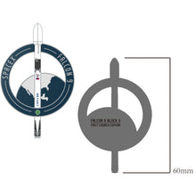 Load image into Gallery viewer, Falcon 9 Block 5 Metal Pin Badge
