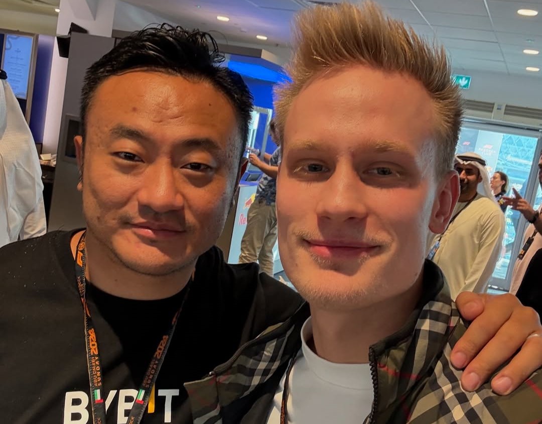 Oleksandr Orlovskyi with a colleague